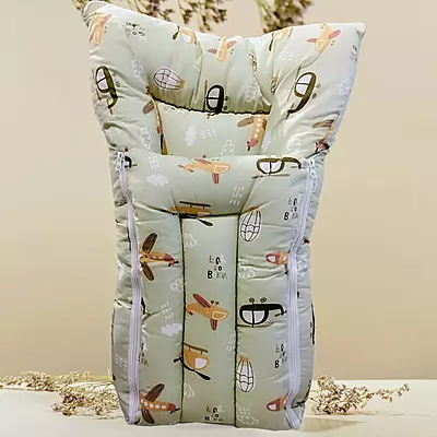 Kinder County Baby Carry Nest Bed | 3 in 1 Cotton Carry Baby Aero Print