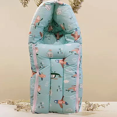 Kinder County Baby Carry Nest Bed | 3 in 1 Cotton Carry Baby Aero Print