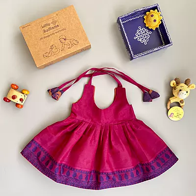 Newborn Baby Girl Cotton Dress (0-6 months) 1176