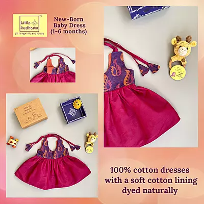 Newborn Baby Girl Cotton Dress (0-6 months) 1177