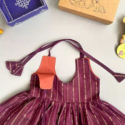 Newborn Baby Girl Cotton Dress (6-12 months) 6139