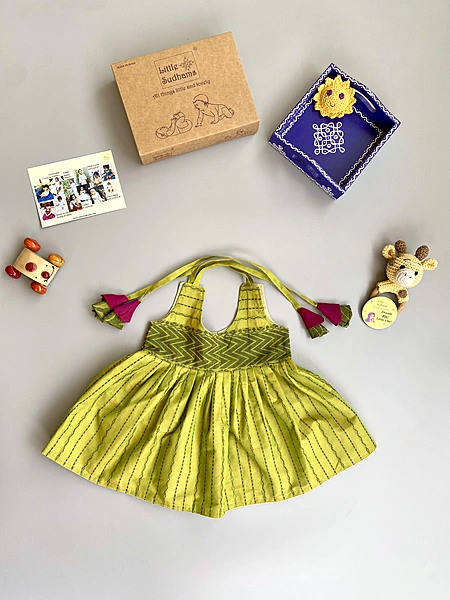 Newborn Baby Girl Cotton Dress (0-6 months) 1182