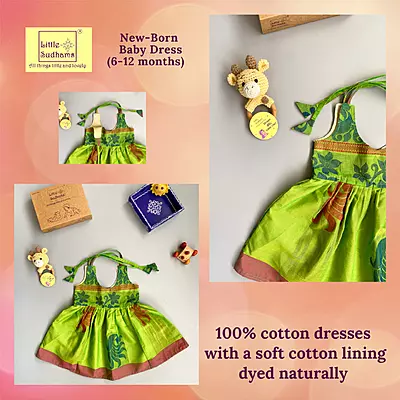 Newborn Baby Girl Cotton Dress (6-12 months) 6148