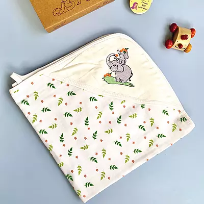 Muslin Cotton Hooded Baby Bath Towel