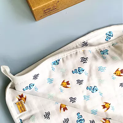 Muslin Cotton Hooded Baby Bath Towel