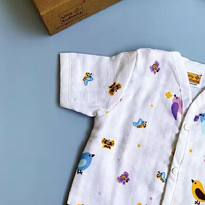 Muslin Cotton Short-Sleeve Set