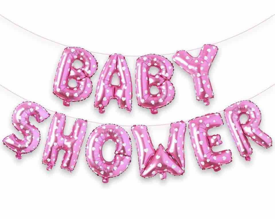 Baby Shower Foil Banner (Pink)