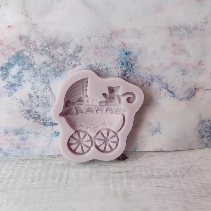 Baby Stroller/Cart Silicone Fondant Mould