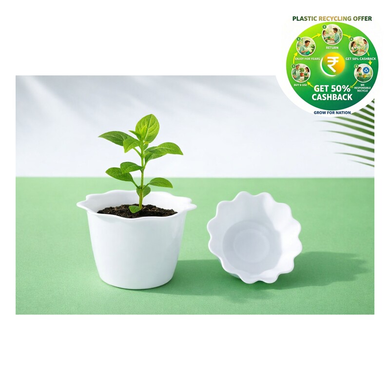 Plastic Baby Pot | 3 Inch | Multi Color | Indoor Round Pot