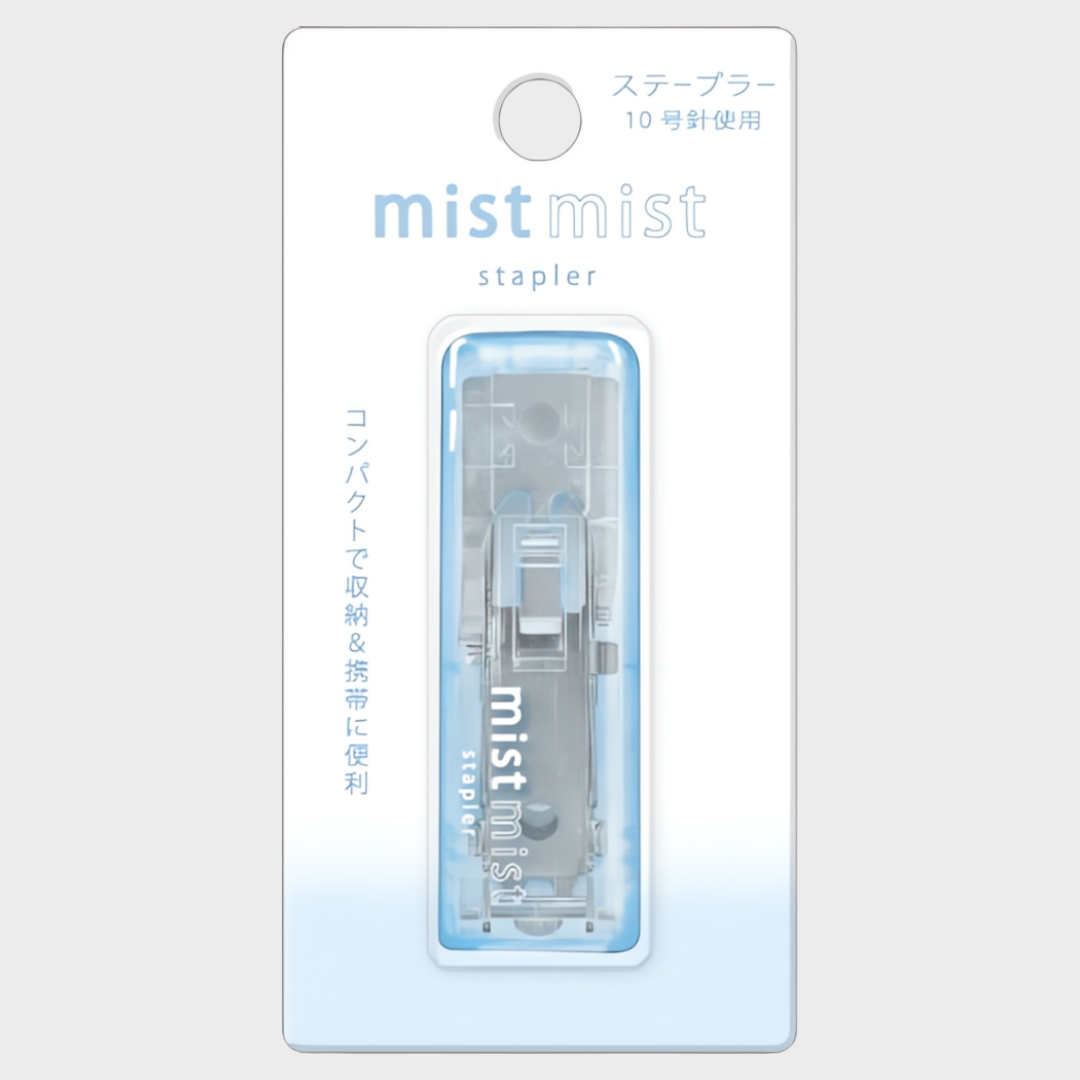 Q-Lia | Stapler | Mist | Foldable | Compact | Baby Blue