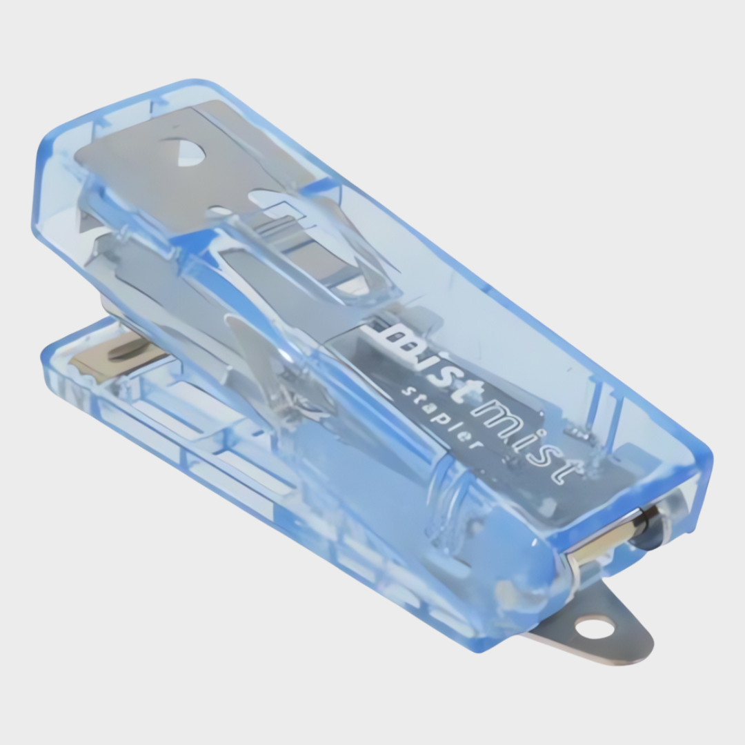 Q-Lia | Stapler | Mist | Foldable | Compact | Baby Blue