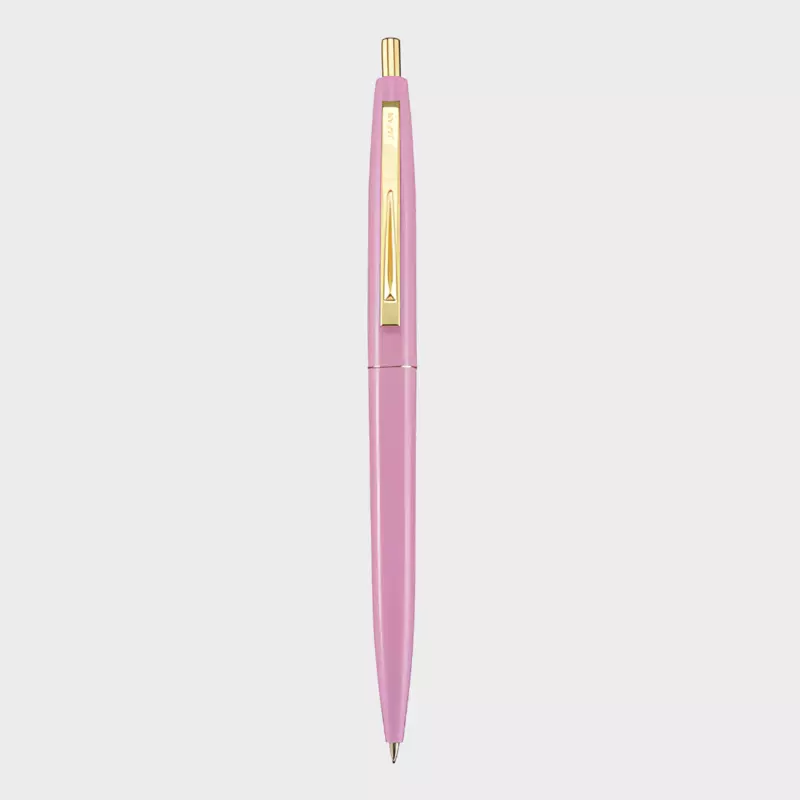 BIC Japan Click Gold Ballpoint Pen Baby Pink