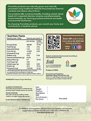 Organic Finger Millet Rava