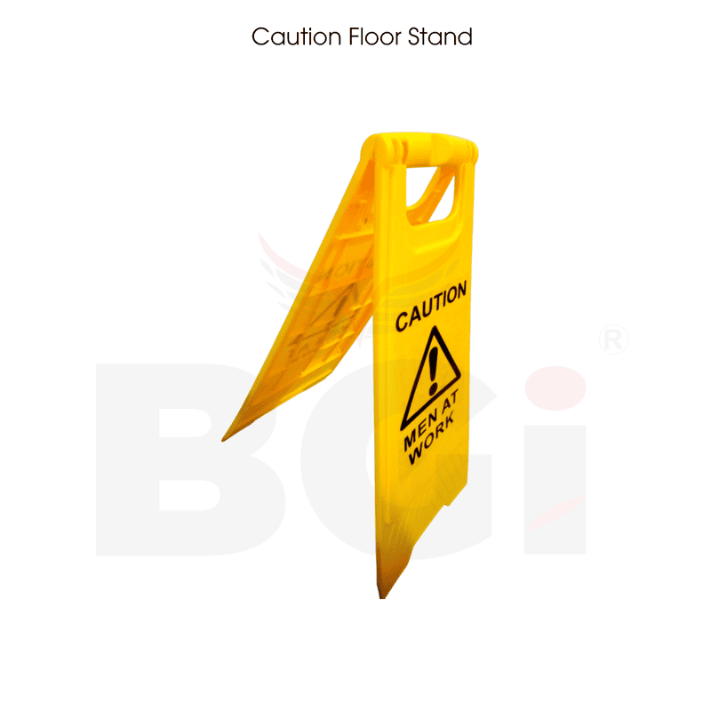 Plastic Caution Floor Stand