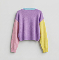 Colorblock Knit Cardigan