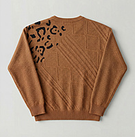 Brown Cable Knit Sleeveless Vest