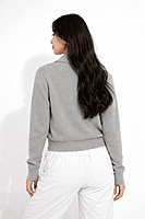 Ribbed Zip Knit Jacket