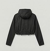 Cropped Hooded Lightweight Jacket