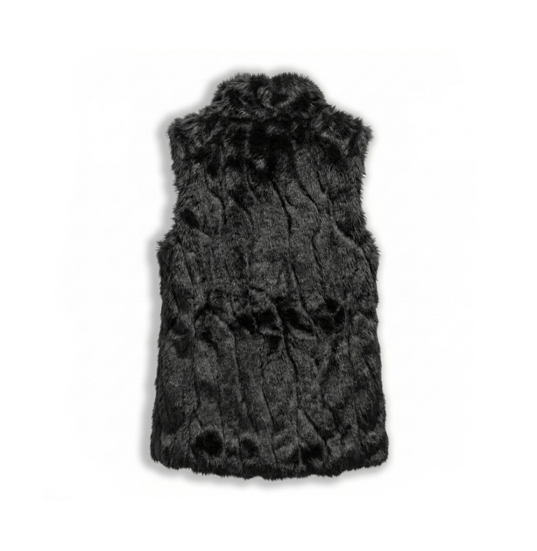 Faux Fur Sleeveless Jacket