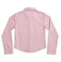 Pink Stripe Cropped Shirt