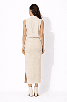 Cable Knit Midi Skirt