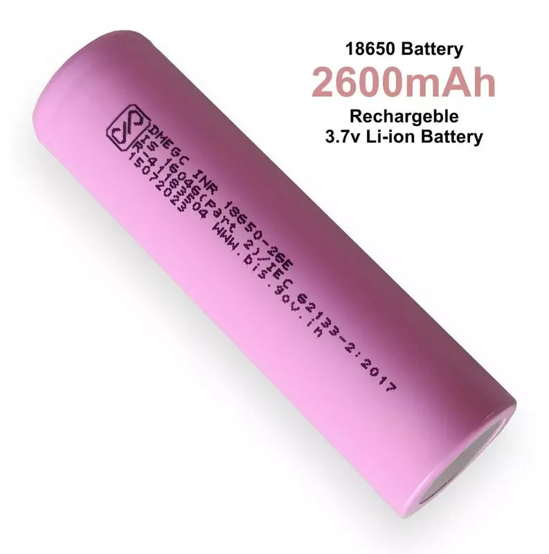 DMEGC 18650 2600Mah with 2 Pin connector