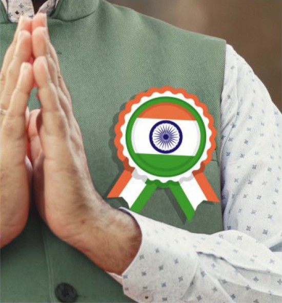 Tri Colour Badge