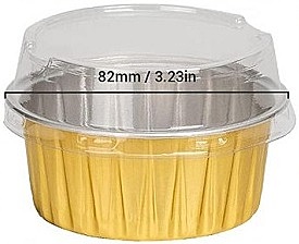 Bake And Serve Foil Container With Lid Round 3"x1.5"