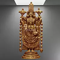 Brass Tirupati Balaji Venkateswara Idol - 46 Inch Height