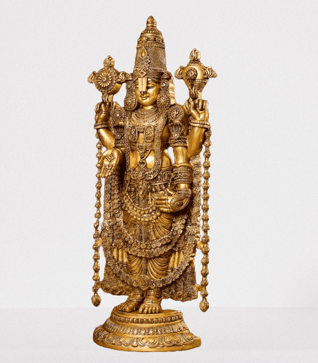 Brass Tirupati Balaji Venkateswara Idol - 46 Inch Height