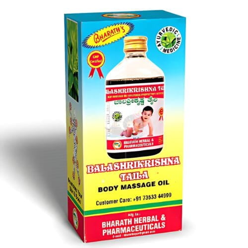 Bharath's Balashrikrishna Taila – Ayurvedic Massage Oil for Newborns | Nourishing & Soothing