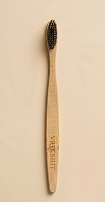 Biodegradable Bamboo Toothbrush with Soft Charcoal Bristles Biodegradable Bamboo Toothbrush with Soft Charcoal Bristles