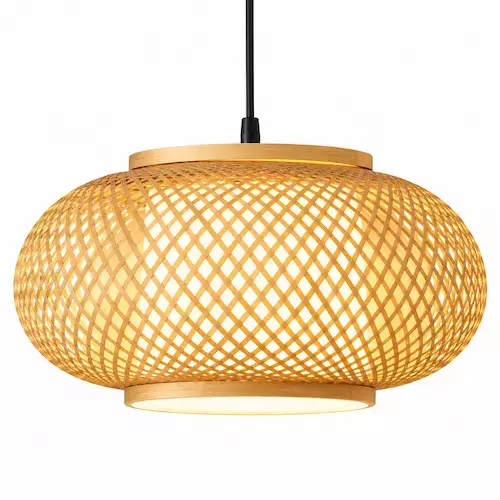 Bamboo Dimond Bowl Lampshade