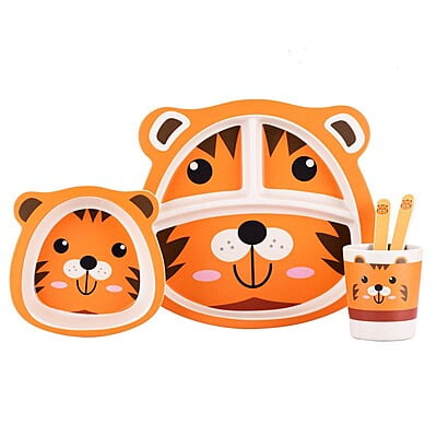 Bamboo Fiber Cartoon Pet/toy meal set for Kids Tableware Bamboo Fiber Cartoon Pet/toy meal set for Kids Tableware