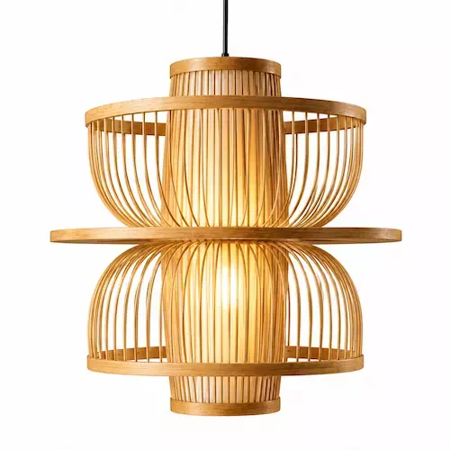 Bamboo Ring Crown Lampshade
