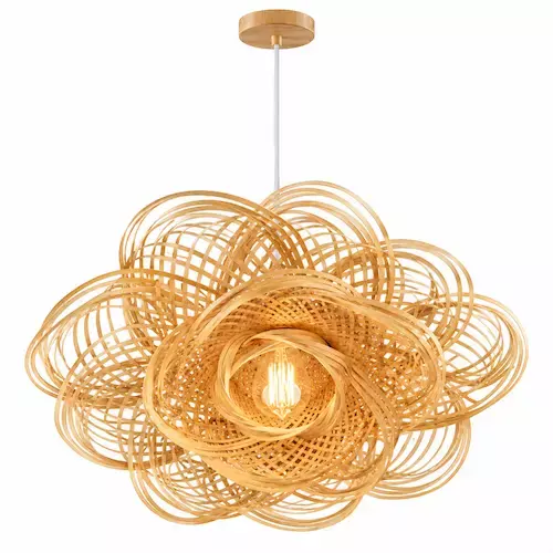 Leafndeor Lighting Bamboo Sunflower Lampshade