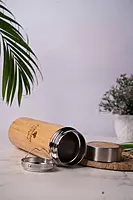 Stylish bamboo thermos bottle for office gym and travel Stylish bamboo thermos bottle for office gym and travel