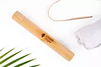 Natural bamboo tongue scraper for fresh breath care Natural bamboo tongue scraper for fresh breath care