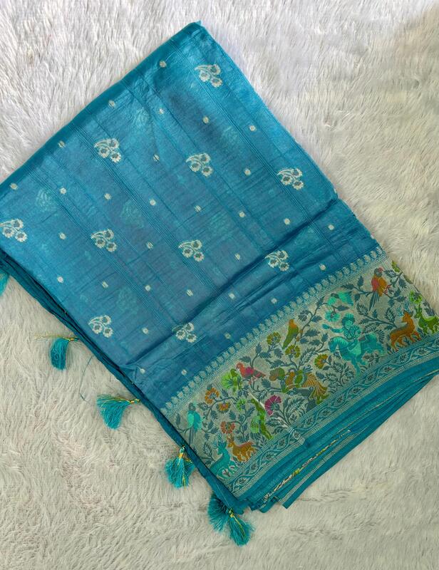 Banarasi Tasar Paithani