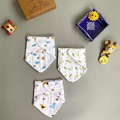 Muslin Bandana Drool Bibs (Pack of 3)