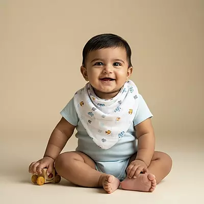 Muslin Bandana Drool Bibs (Pack of 3)