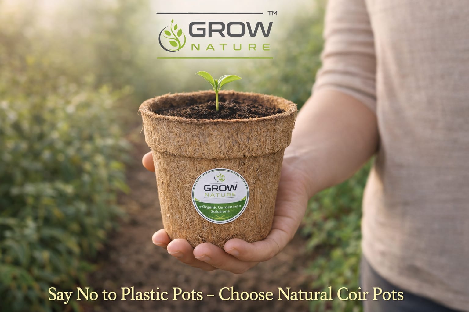 4" Coir Pot Pack of 4