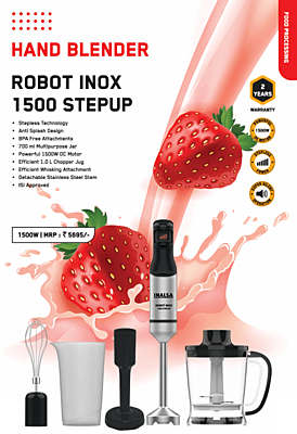 BB Inalsa Robot Inox 1500 Stepup 1500 000 00 Stick + Acc BS