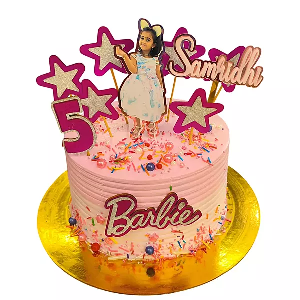Barbie-themed birthday Cake