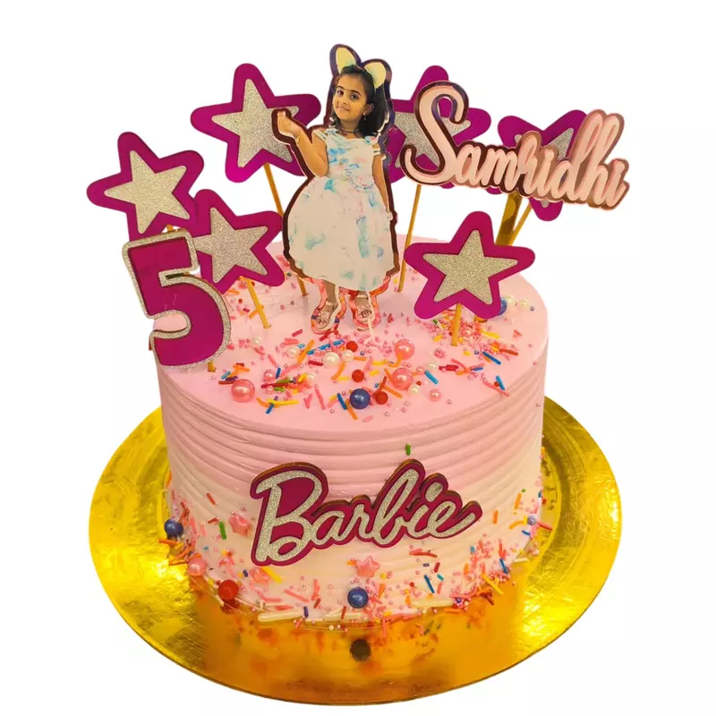 Barbie-themed birthday Cake