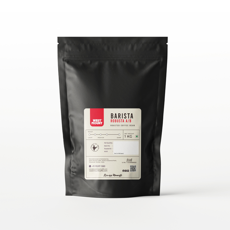 ROBUSTA  ROASTED BEAN 1KG A/B