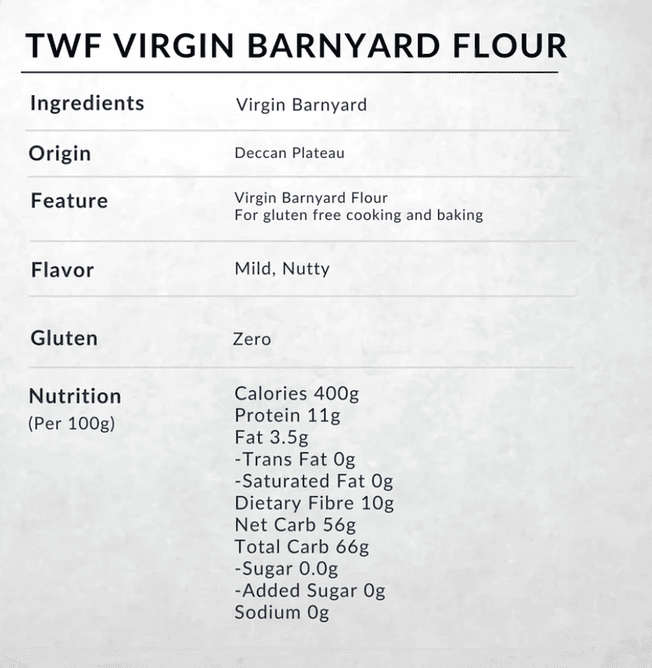 Virgin Barnyard Flour