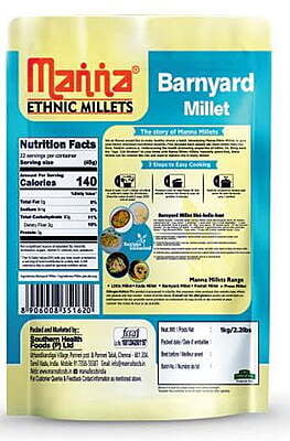 Manna Banyard Millets | Health Nutrition Products | 500gms Manna Banyard Millets | Health Nutrition Products | 500gms