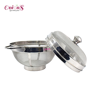Onions Stainless Steel Apple Shape Fruit and Vegitable Basket with Lid