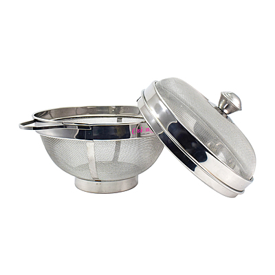 Onions Stainless Steel Fruit and Vegitable Basket with Lid Suitable for Dining Table Decor
